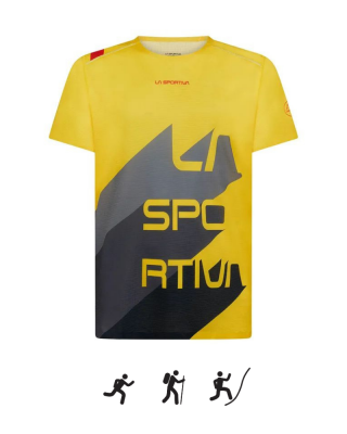 Pánske tričko LA SPORTIVA Stream T-Shirt M Yellow/Carbon